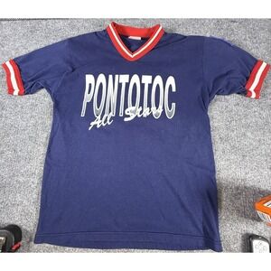 VINTAGE PONTOTOC All star JERSEY Leage Jersey / Shirt V Neck Gator Adult M